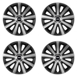 Puklice pre Dacia (nové logo) 16 Aviator carbon silver&black