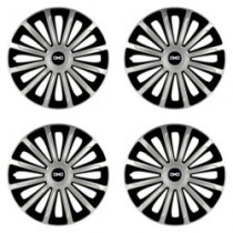 Puklice pre Dacia (nové logo) 16 TREND silver and black