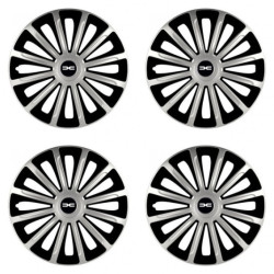 Puklice pre Dacia (nové logo) 16 TREND silver and black