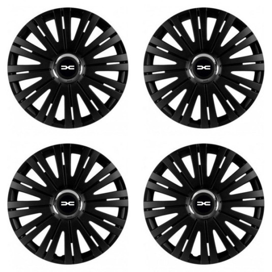 Puklice pre Dacia (nové logo) 16 ACTIVE RC BLACK