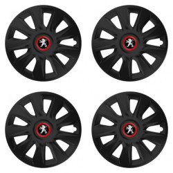 Puklice pre Peugeot (staršie logo) 14 STRATOS RR black