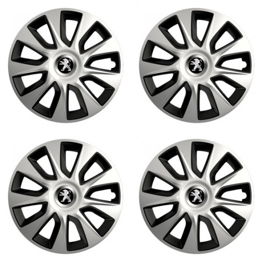 Puklice pre Peugeot (staršie logo) 14 STRATOS double colour