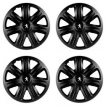 Puklice pre Peugeot (staršie logo) 14 COMFORT BLACK