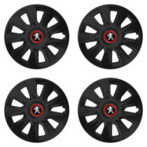 Puklice pre Peugeot (staršie logo) 15 STRATOS RR black