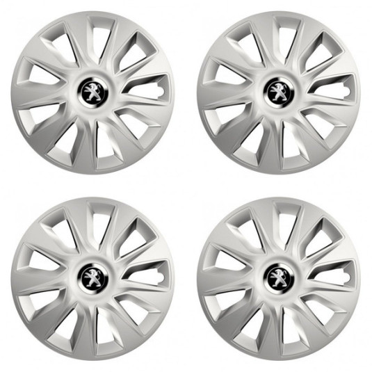 Puklice pre Peugeot (staršie logo) 15 STRATOS RC