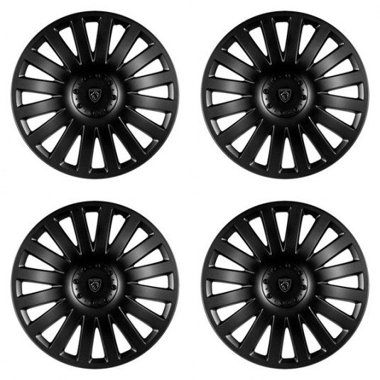 Puklice pre Peugeot (nové logo) 14 Smart black