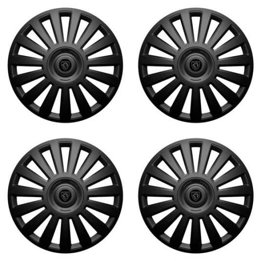 Puklice pre Peugeot (nové logo) 14 Luxury black