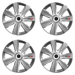 Puklice pre Peugeot (nové logo) 15 GTX CARBON silver