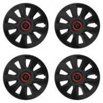 Puklice pre Peugeot (nové logo) 15 STRATOS RR black