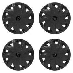 Puklice pre Peugeot (nové logo) pre dodávky 15 Craft black