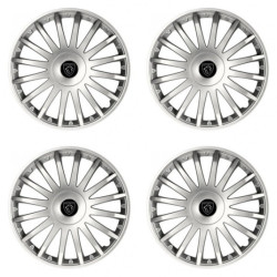 Puklice pre Peugeot (nové logo) 16 CRYSTAL silver