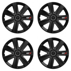 Puklice pre Peugeot (nové logo) 16 GTX CARBON black