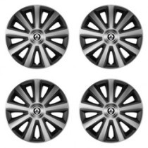 Puklice pre Renault (staršie logo) 14 Aviator carbon silver&black