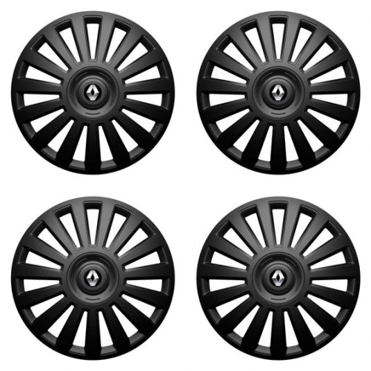 Puklice pre Renault (staršie logo) 15 Luxury black