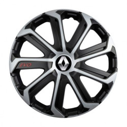 Puklice pre Renault (staršie logo) 15 Evo black&silver