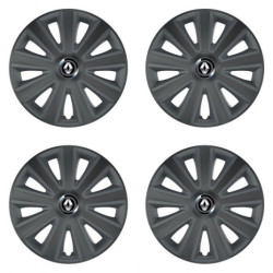 Puklice pre Renault (staršie logo) 15 Aviator carbon grafite