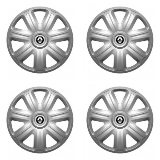 Puklice pre Renault (staršie logo) 15 COMFORT