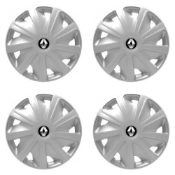 Puklice pre Renault (staršie logo) pre dodávky 15 Craft silver