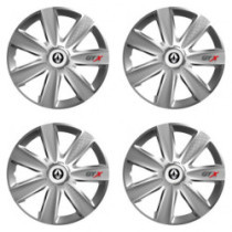 Puklice pre Renault (staršie logo) 16 GTX CARBON silver