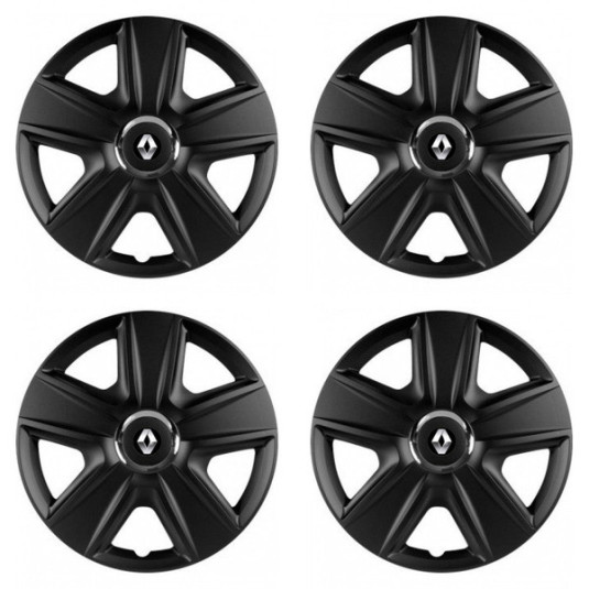 Puklice pre Renault (staršie logo) 16 ESPRIT RC BLACK