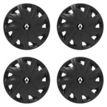 Puklice pre Renault (staršie logo) pre dodávky 16 Craft black