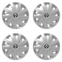 Puklice pre Renault (staršie logo) pre dodávky 16 Craft silver