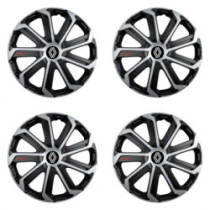 Puklice pre Renault (nové logo) 15 Evo black&silver