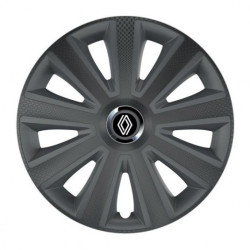 Puklice pre Renault (nové logo) 15 Aviator carbon grafite