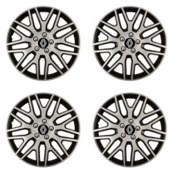 Puklice pre Renault (nové logo) 15 Dakar NC silver and black