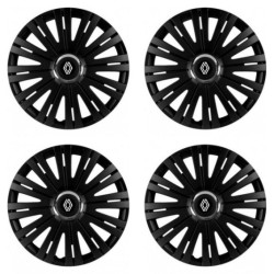 Puklice pre Renault (nové logo) 15 ACTIVE RC BLACK