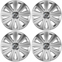 Puklice pre Renault (nové logo) 16 Aviator carbon RC 16 silver