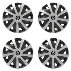 Puklice pre Renault (nové logo) pre dodávky 16 Craft silver and black