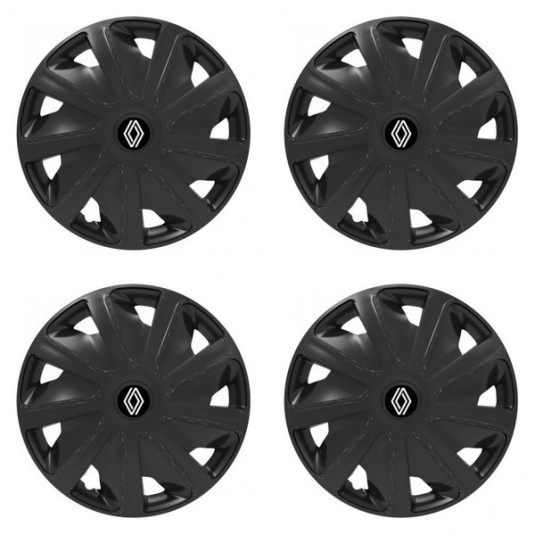 Puklice pre Renault (nové logo) pre dodávky 16 Craft black