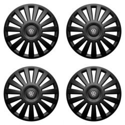 Puklice pre VW (čierne) 14 Luxury black