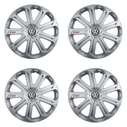Puklice pre VW (čierne) 14 Evo silver