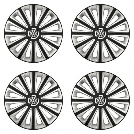 Puklice pre VW (čierne) 14 TREND RC double colour