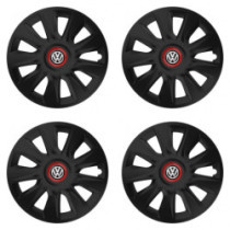 Puklice pre VW (čierne) 14 STRATOS RR black