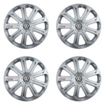 Puklice pre VW (čierne) 15 Evo silver