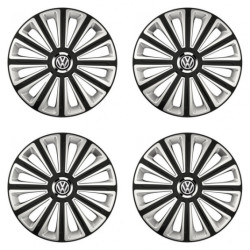 Puklice pre VW (čierne) 15 TREND RC double colour