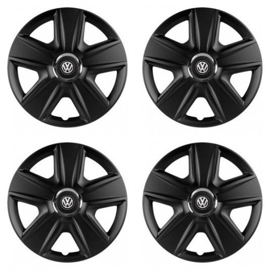 Puklice pre VW (čierne) 15 ESPRIT RC BLACK