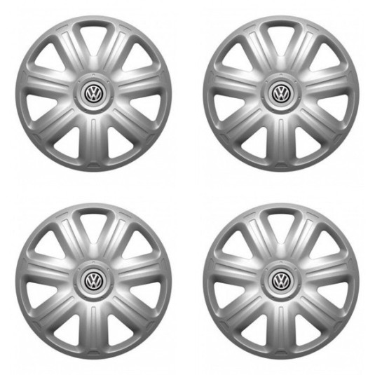 Puklice pre VW (čierne) 15 COMFORT