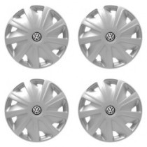 Puklice pre VW (čierne) pre dodávky 15 Craft silver