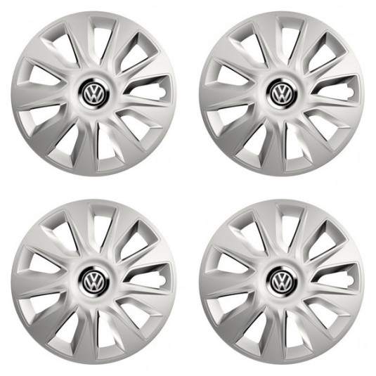 Puklice pre VW (čierne) 16 STRATOS RC