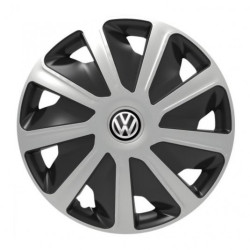 Puklice pre VW (čierne) pre dodávky 16 Craft silver and black