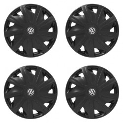 Puklice pre VW (čierne) pre dodávky 16 Craft black