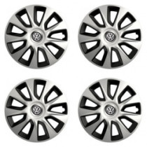 Puklice pre VW (čierne) 17 STRATOS double colour