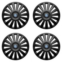 Puklice pre VW (modré) 14 Luxury black