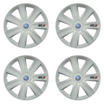 Puklice pre VW (modré) 14 GTX carbon white
