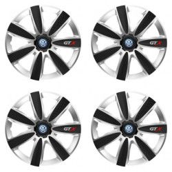 Puklice pre VW (modré) 15 GTX CARBON silver/black