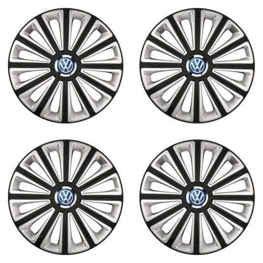 Puklice pre VW (modré) 15 TREND RC double colour